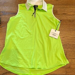 Belyn Key Zip Keystone Sleeveless Top NWT